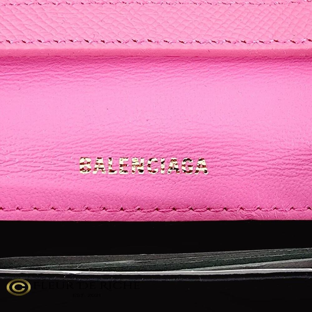 Balenciaga Logo Print Ville Day XS Shoulder Bag Bubblegum Pink 550639 - Picture 7 of 9